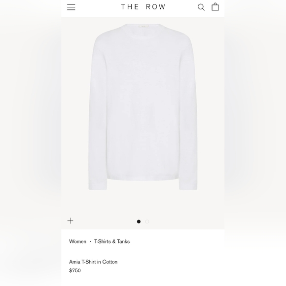 The Row Tops - The Row Amia T-shirt in Cotton